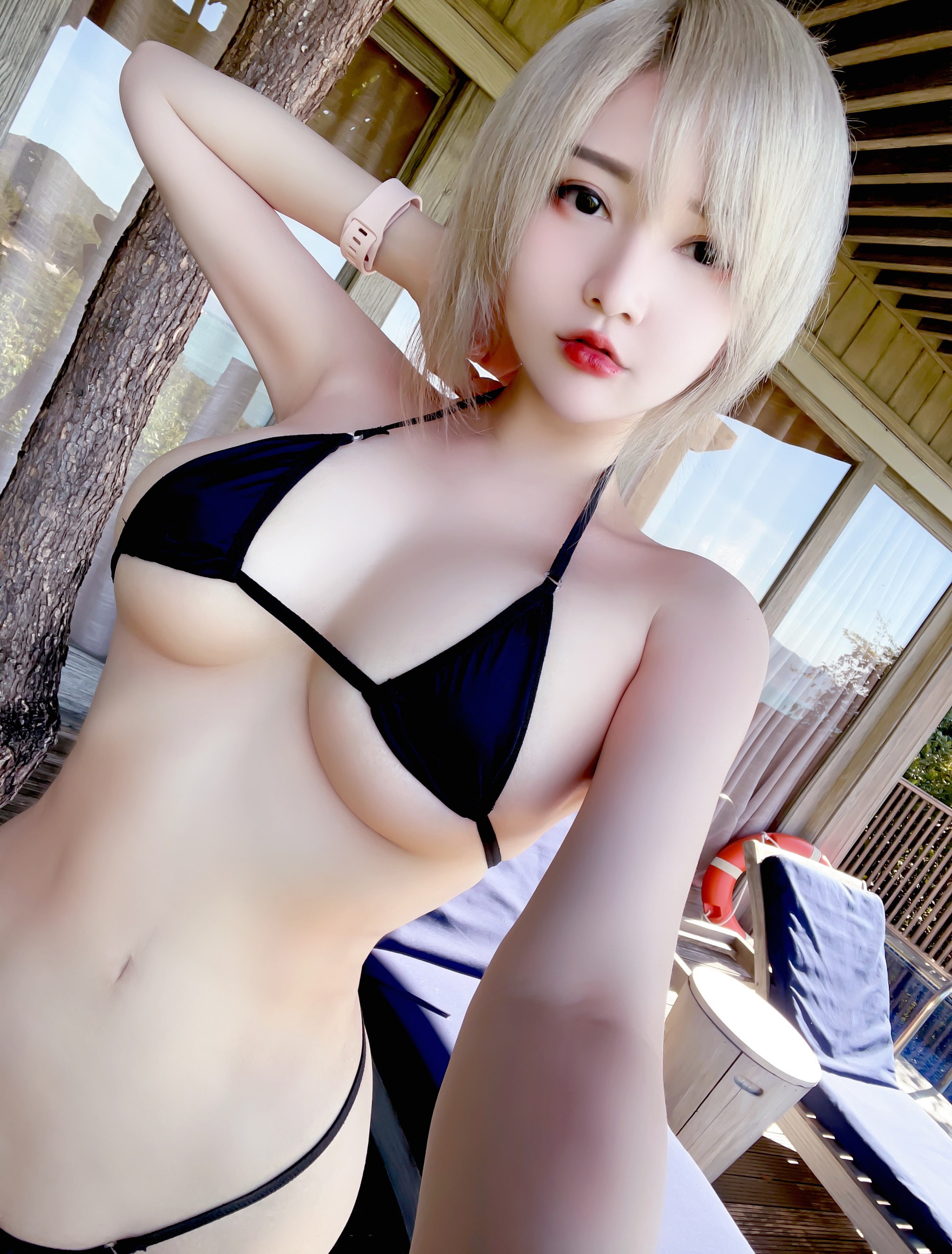 图片[1]-Potato Godzilla – NO.117 Casual_TeasingWithBlackBikini_NSFW [19P]-XikXak